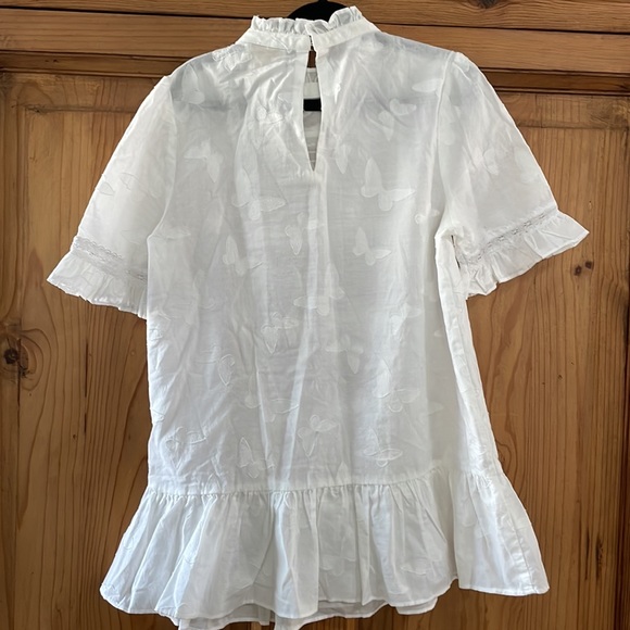 Kate, Spade, 100% cotton white blouse XXS - Picture 2 of 6